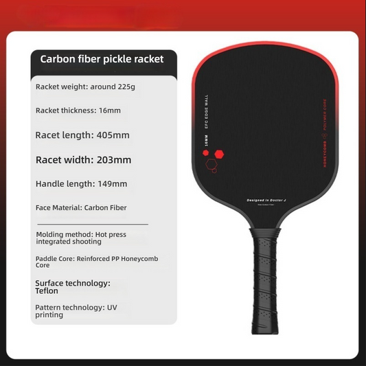 Xephira carbon fiber paddle with red edge and UV printing, a premium item for those looking where to buy a pickleball paddle.