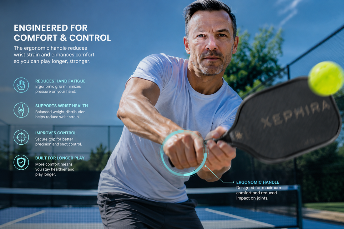 Stop the Sting: How Ergonomic Paddle Design Ends "Pickleball Elbow" for Good