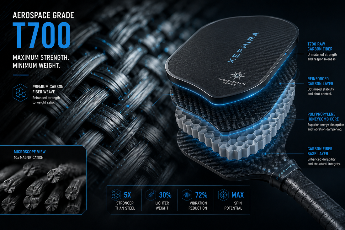 The Ultimate Guide to Pickleball Paddle Technology: Why T700 Raw Carbon Fiber is the Gold Standard for 2025