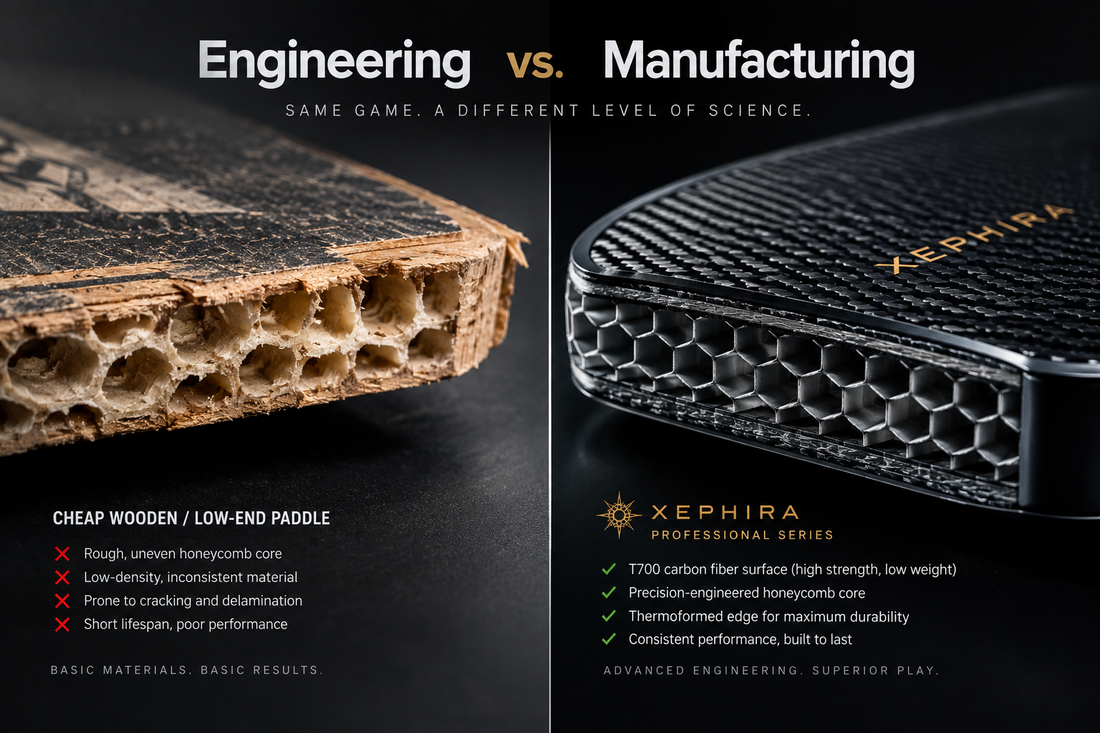 Why Your "Amazon Special" is Ruining Your Game: The Real Difference Between Toy Paddles and Professional Grade Carbon Fiber
