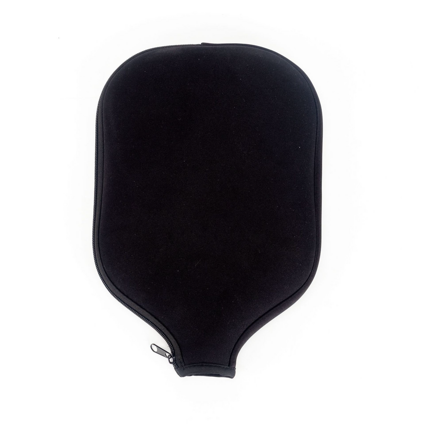 Black neoprene paddle cover. Learn how to hold a pickleball paddle and protect it with this USP case.
