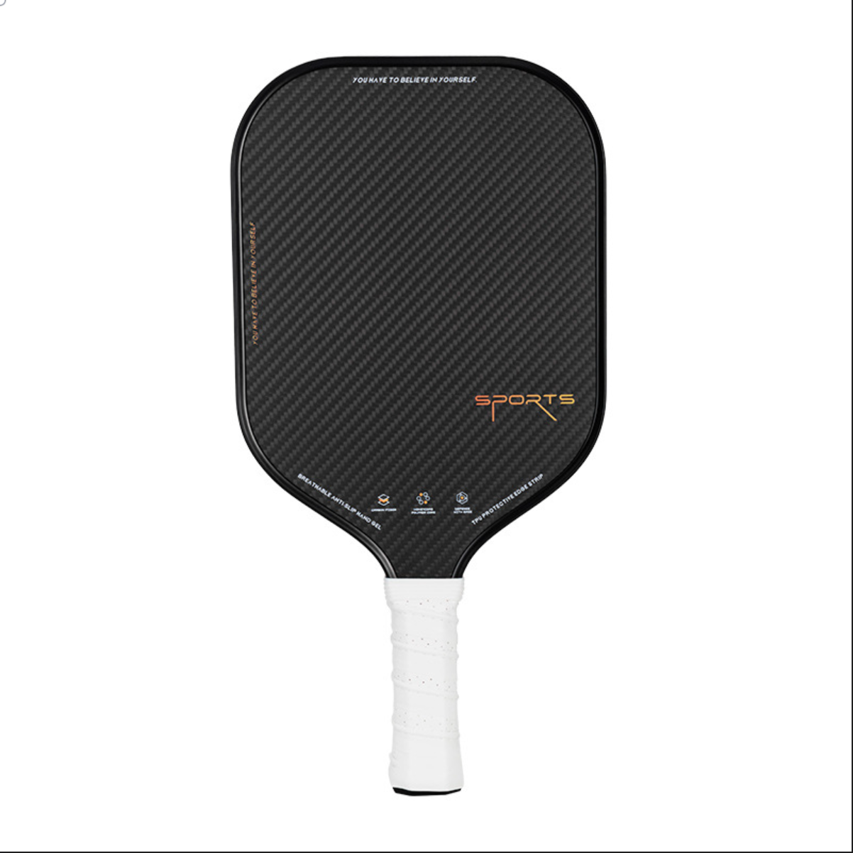 Xephira 3K Carbon Fiber paddle classic black full view. This professional-grade carbon paddle is a stable starting point for what is the best pickleball paddle for beginners, suitable for players seeking what is a good pickleball paddle. You can find it on where to buy a pickleball paddle or where to get pickleball paddles.