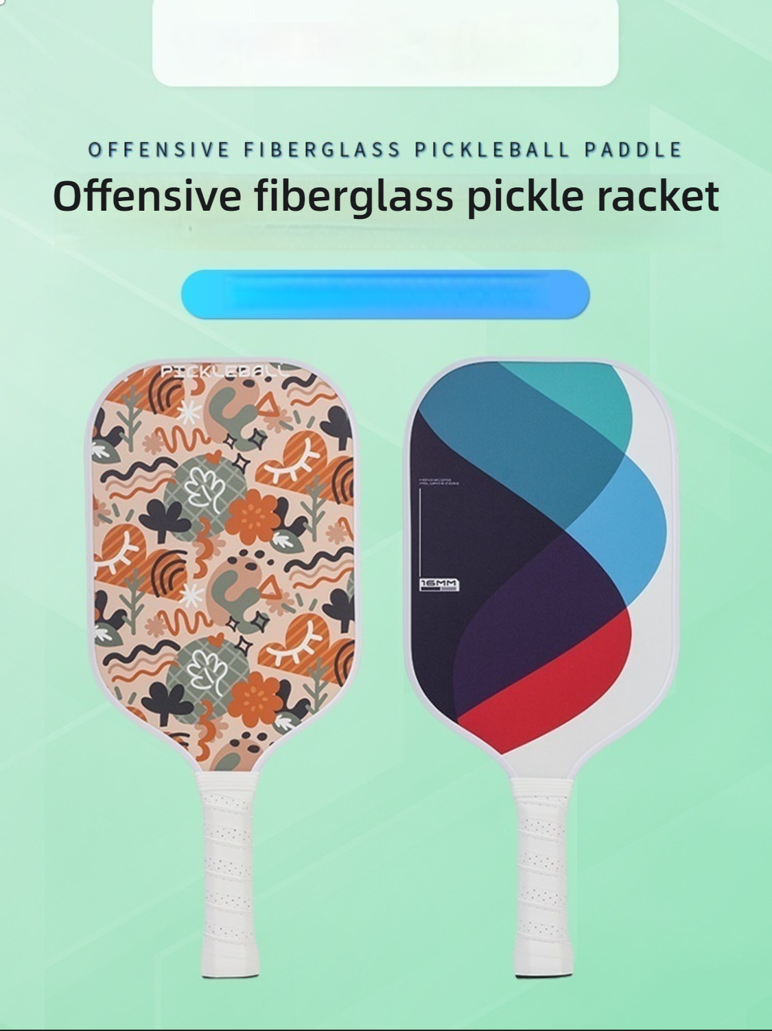 EN: What is the best paddle for pickleball balance? USP: Abstract artistic floral.