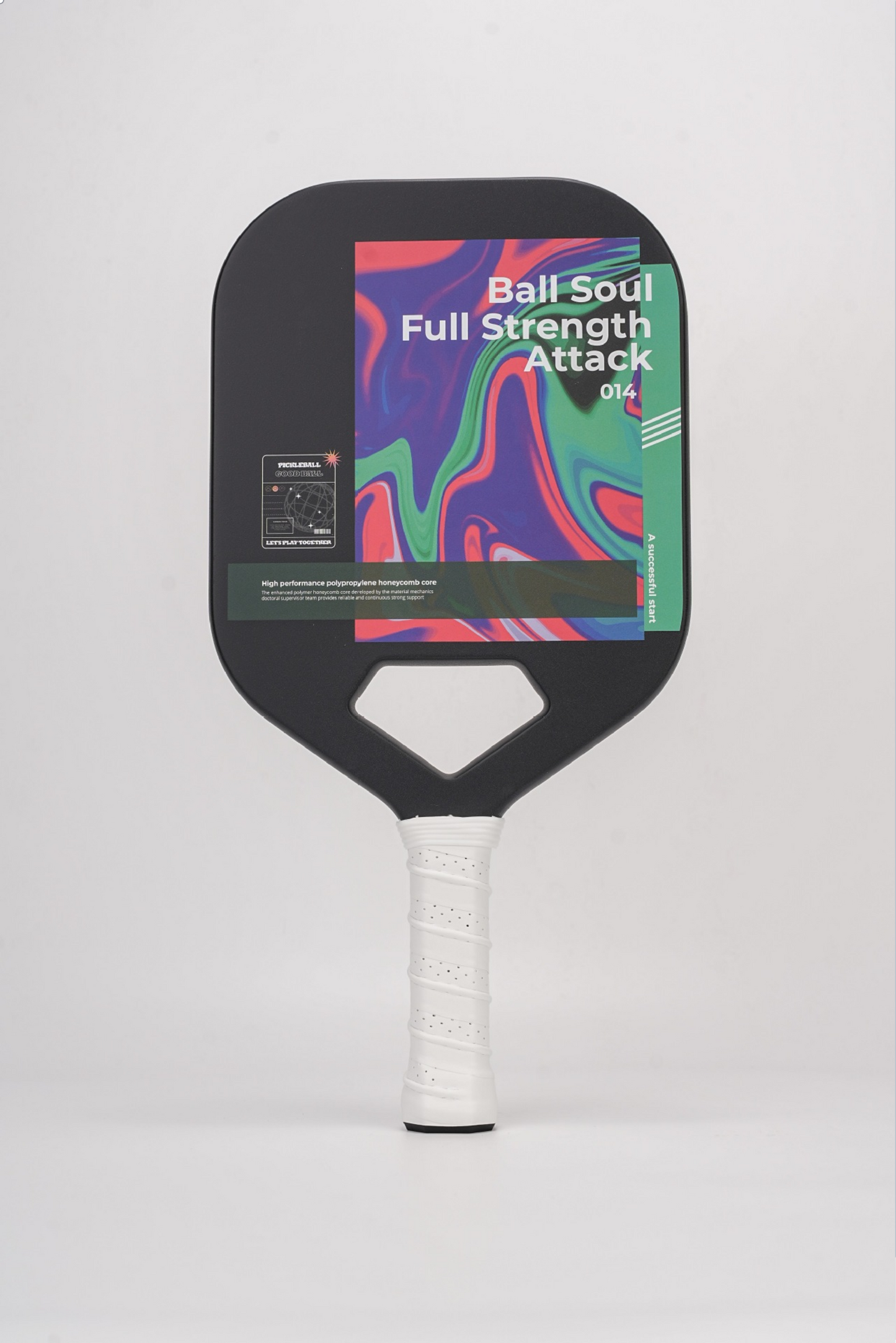 Black 'Ball Soul' offensive paddle, aramid material, considered what is the best pickleball paddle.