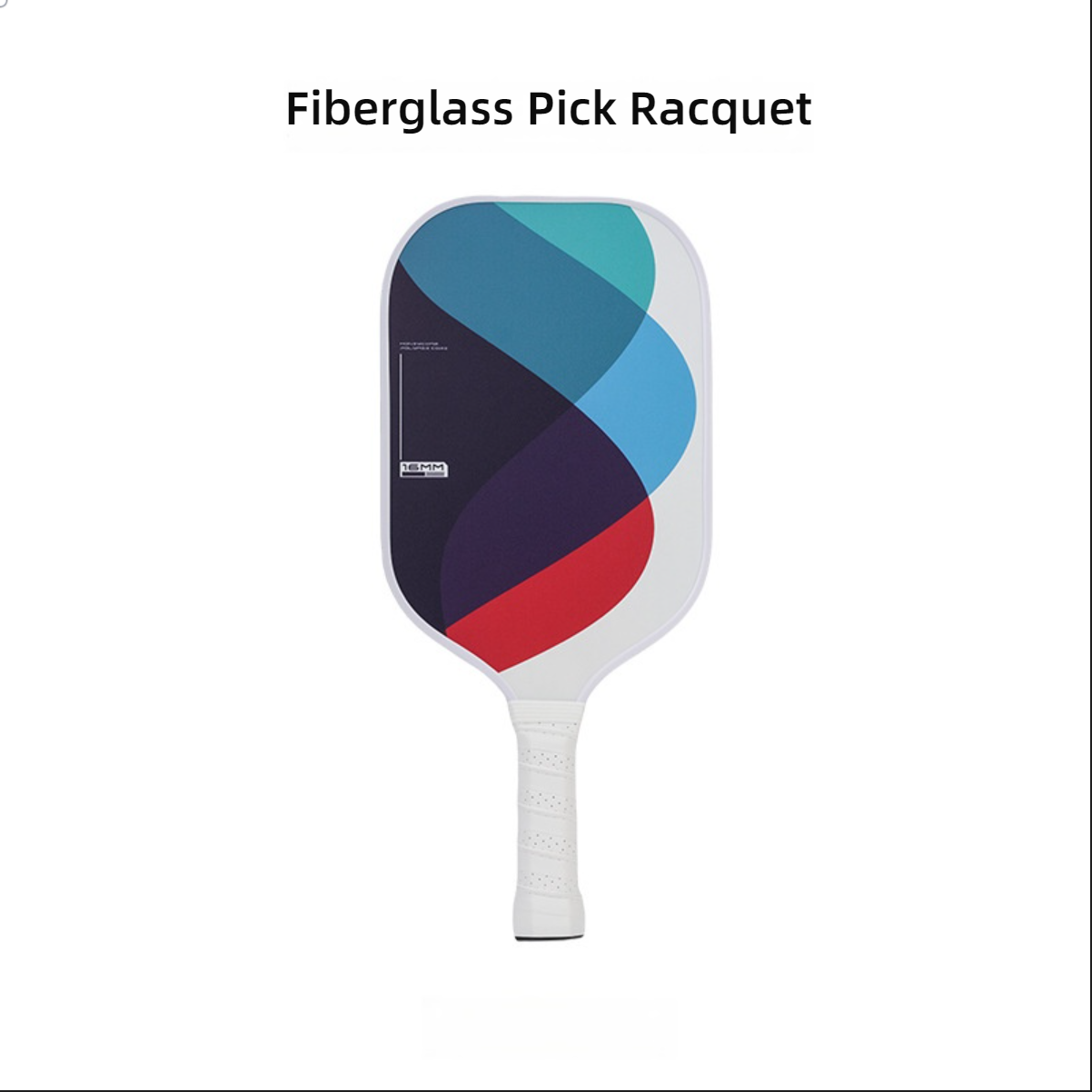 16mm core fiberglass racquet. This is what is a good pickleball paddle for control. USP: Geometric color-block.
