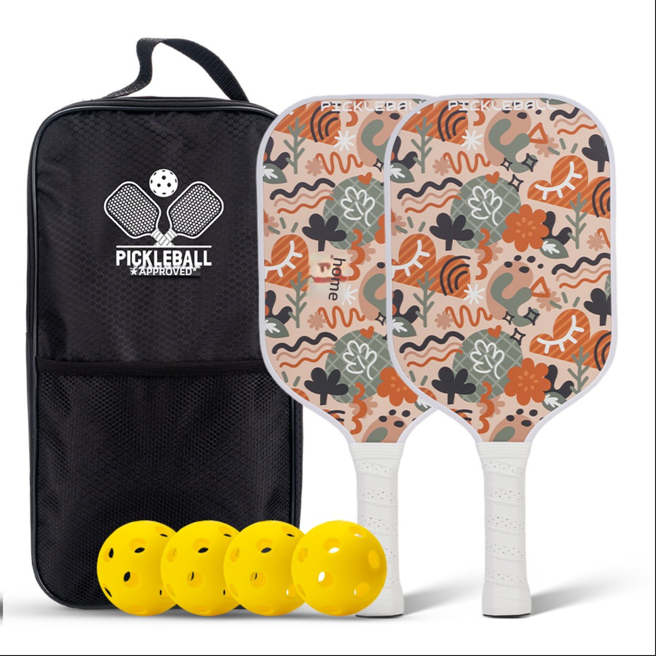 What is the best pickleball paddle for beginners? Xephira orange doodle style, cartoon fun for beginners.