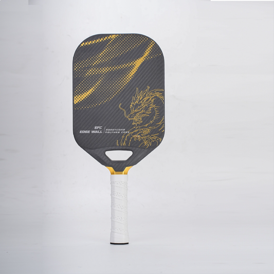 Black & gold dragon design, what material is best for pickleball paddles for pros.