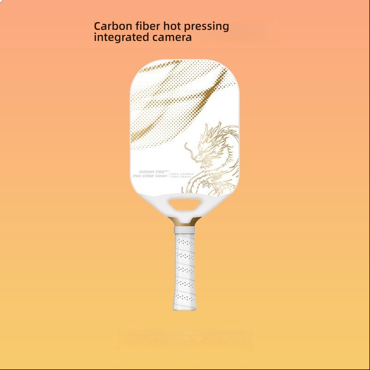 White gold dragon hot-press paddle, guiding you where to buy pickleball paddles.