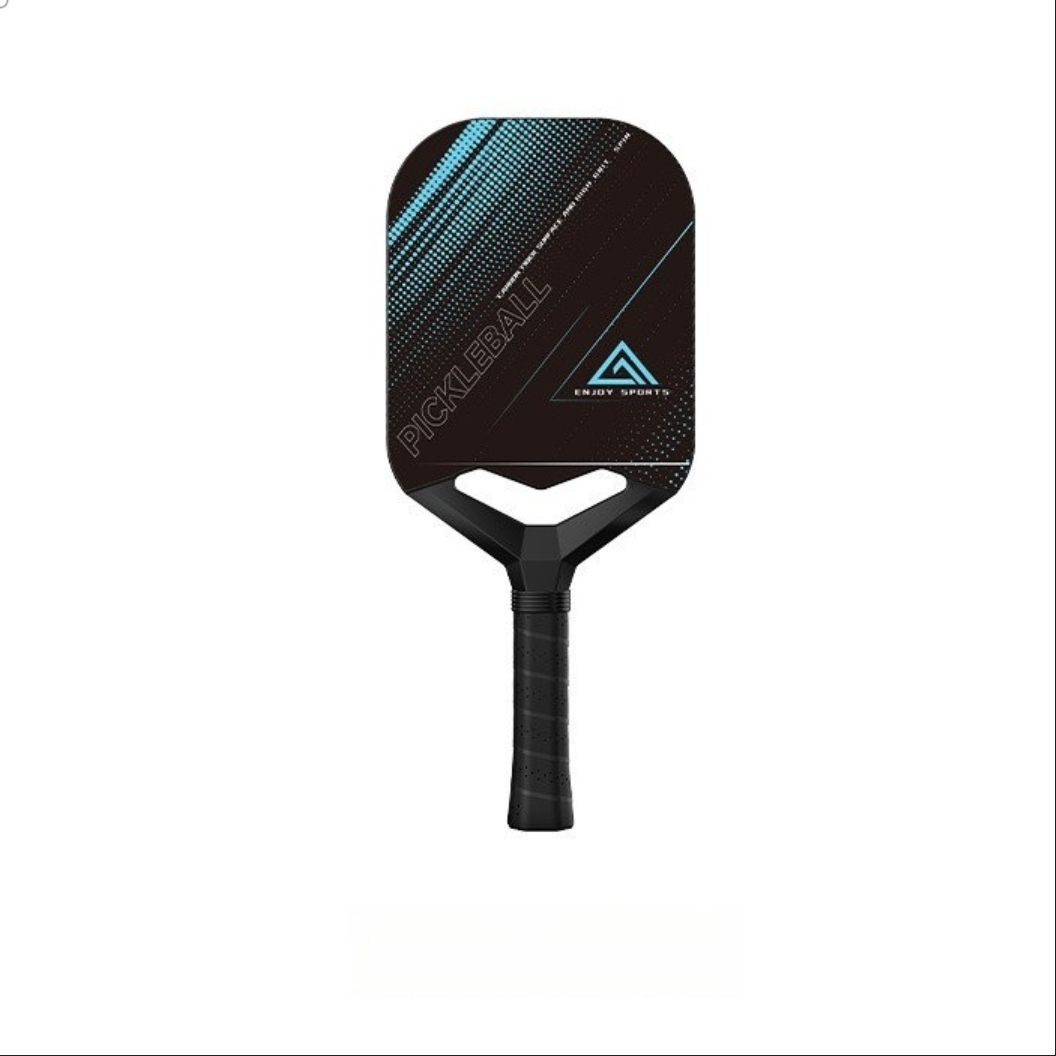 Black minimalist Enjoy series, 13mm thickness providing great feel, answering what is a good pickleball paddle for beginners.