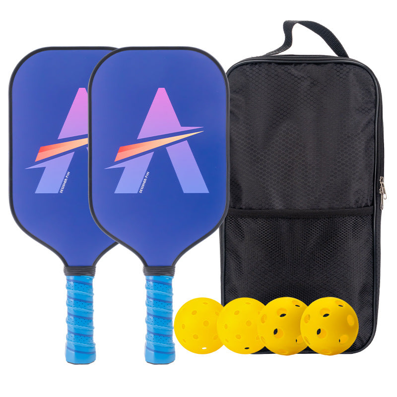 EN: Blue-purple gradient letter "A" paddle. If you're curious which pickleball paddle is best for me, this aesthetic paddle is an excellent choice.