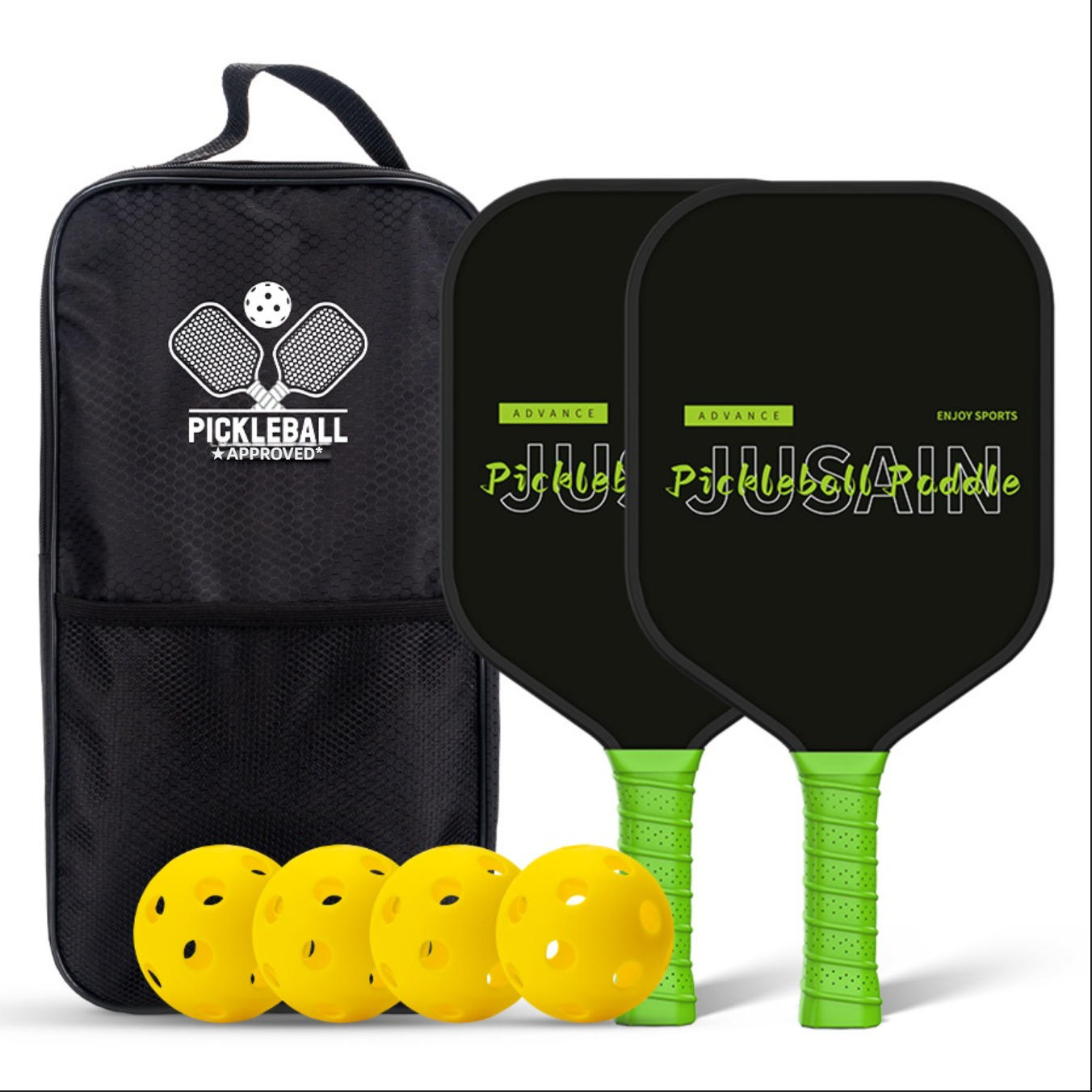 What is a good pickleball paddle? Xephira green grip series, fiberglass material, best value for money.