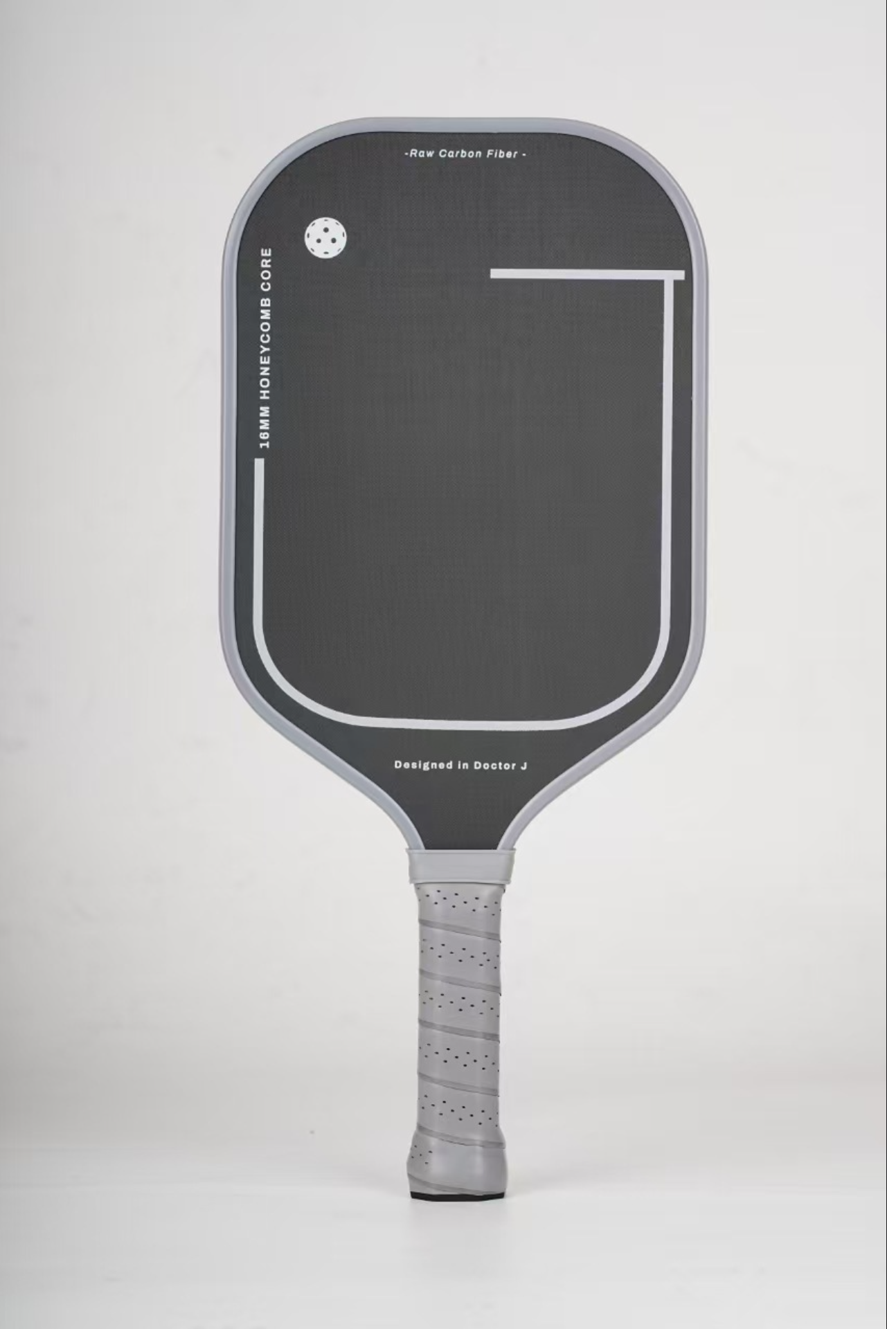 Grey Xephira pickleball paddle with 16mm honeycomb core and carbon fiber surface, perfect for players learning how do i choose a pickleball paddle for beginners.
