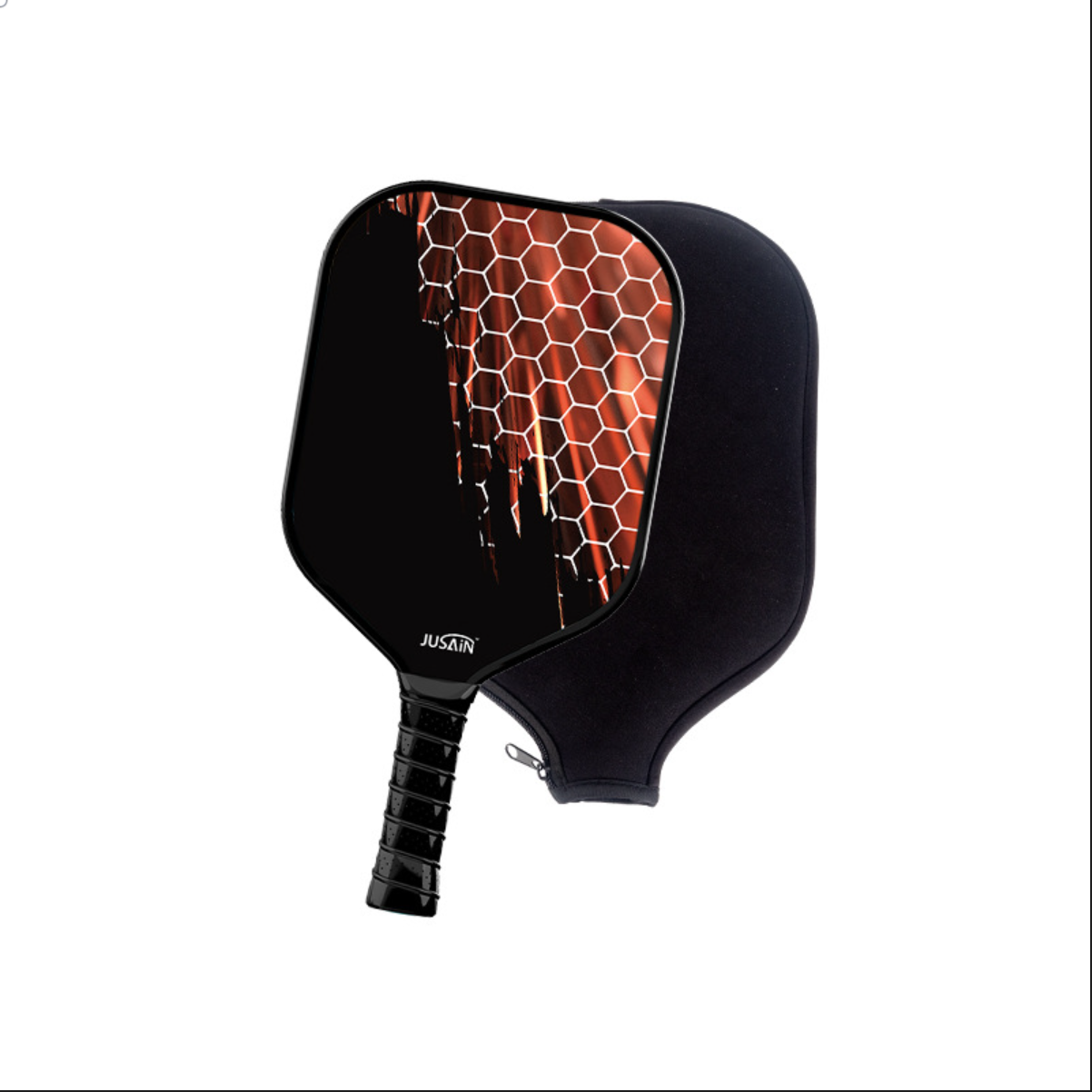 Red honeycomb geometry design, perfect for those asking which pickleball paddle is best for me.