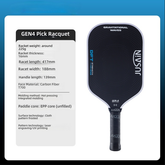 USAIN EP01 cloth-pattern frosted paddle, testing what is the best pickleball paddle for control.