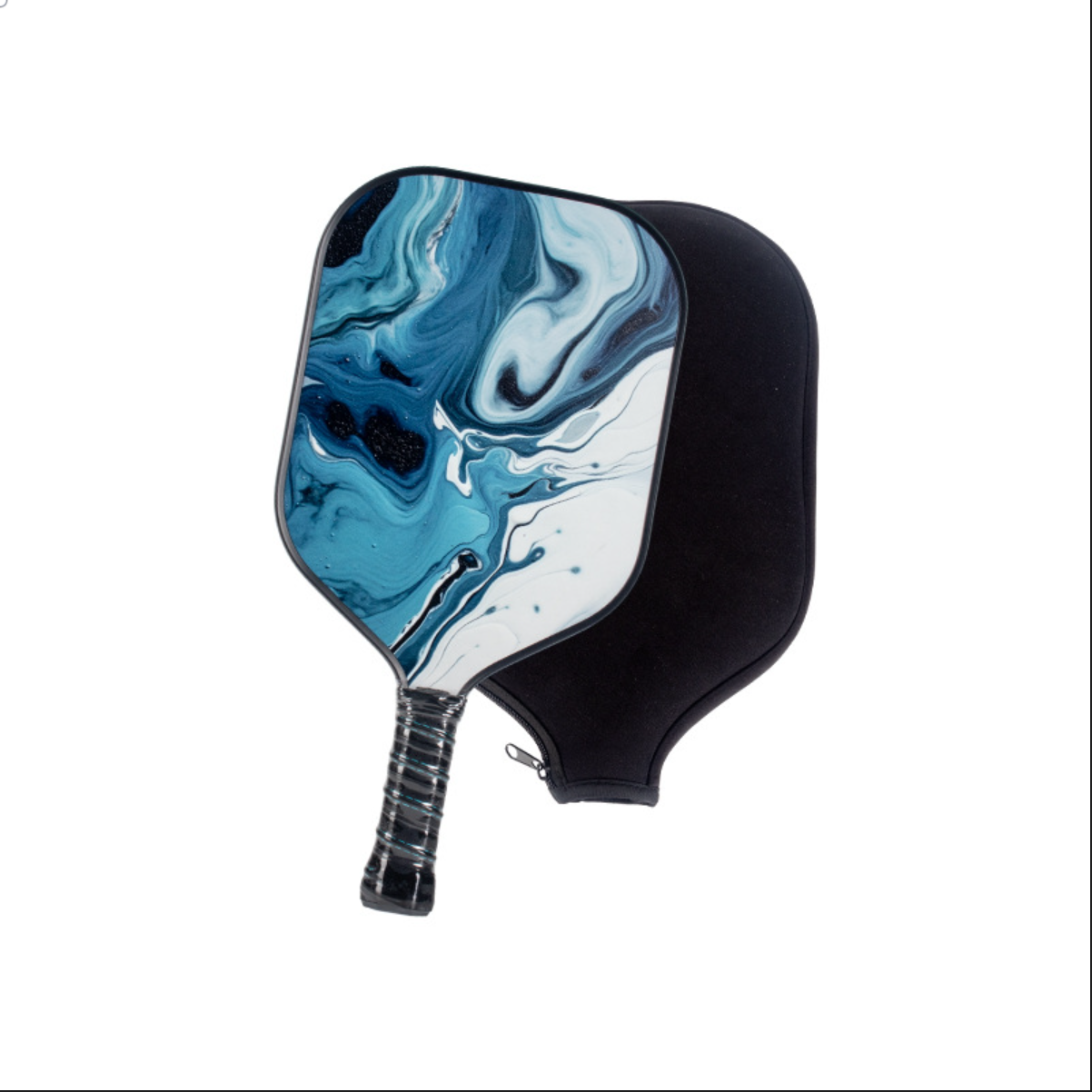 Blue marble texture (16mm), a top pick for where to buy a pickleball paddle with style.