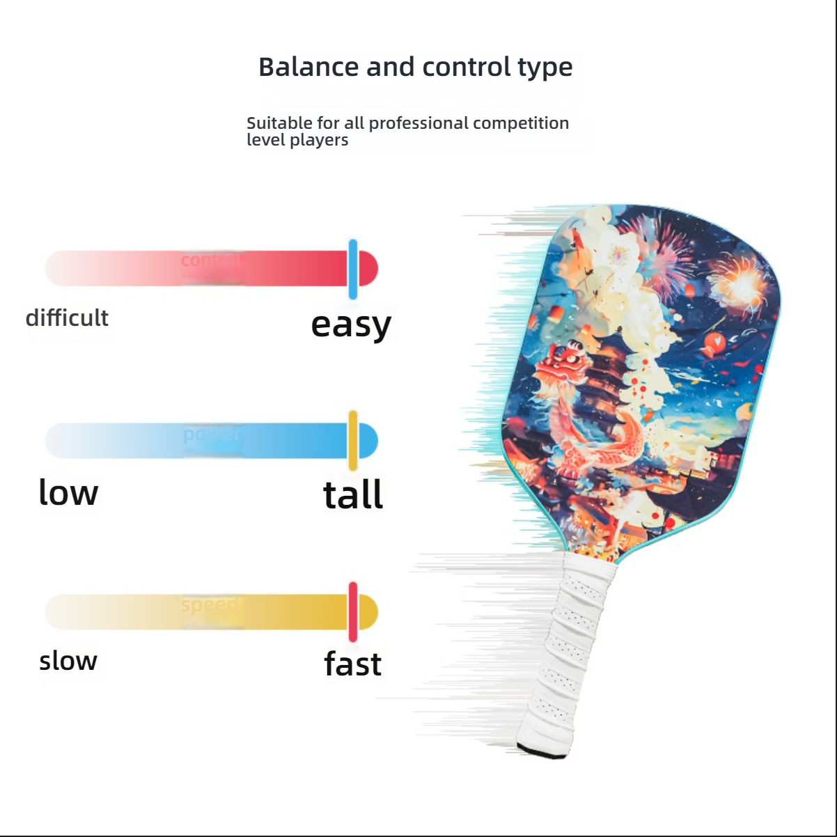 Performance chart for balance and control paddle. Learn how to hold a pickleball paddle and identify what is the best paddle for pickleball.