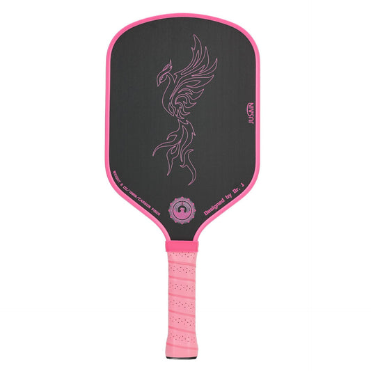 Pink Real City design. What is a good pickleball paddle for beginners? Learn how to hold a pickleball paddle for a better hitting experience.