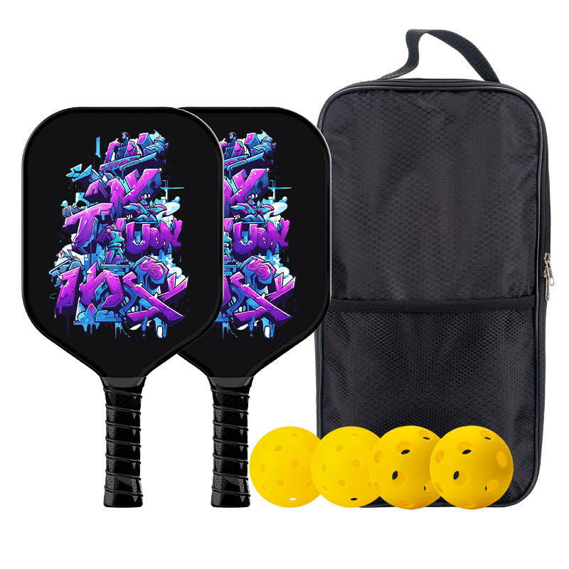 [Street/Graffiti] Black base with purple punk texture. where can i buy pickleball paddles? You can find this anti-slip grip set in our official store.