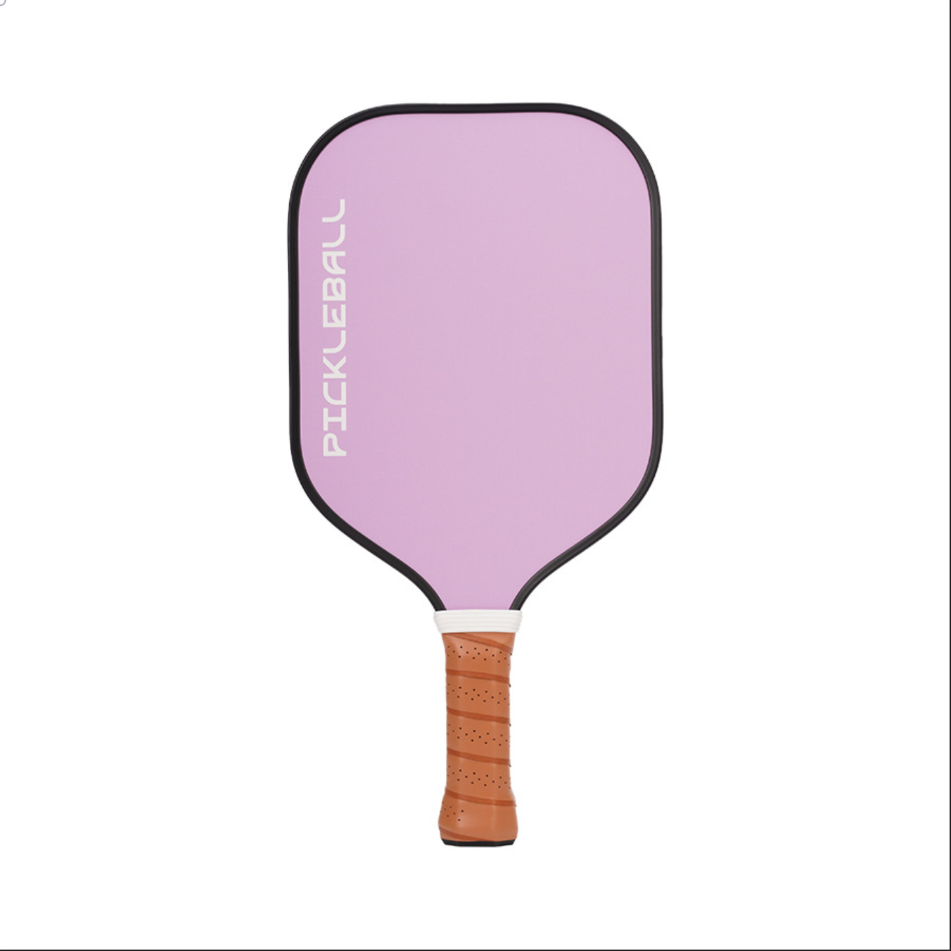 EN: How to hold a pickleball paddle for control. USP: Purple and black gradient.