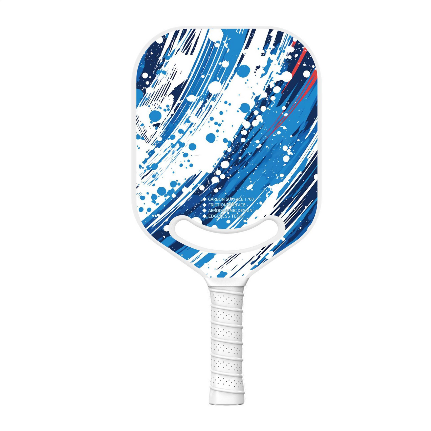 16mm blue and white splash texture, ideal for players asking which pickleball paddle is best for me.