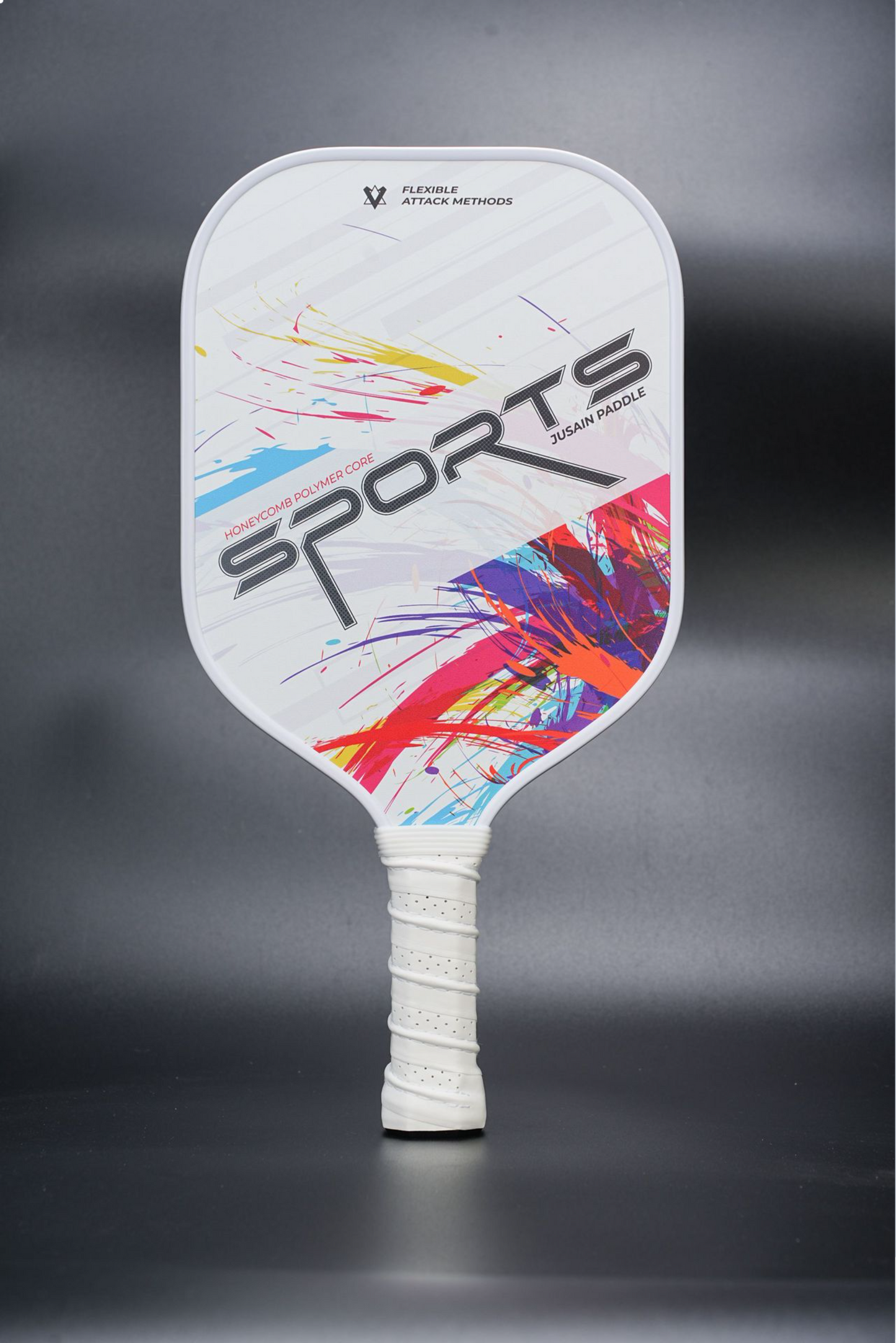 EN: Where can I buy pickleball paddles with paint art? USP: Artistic blue splash.