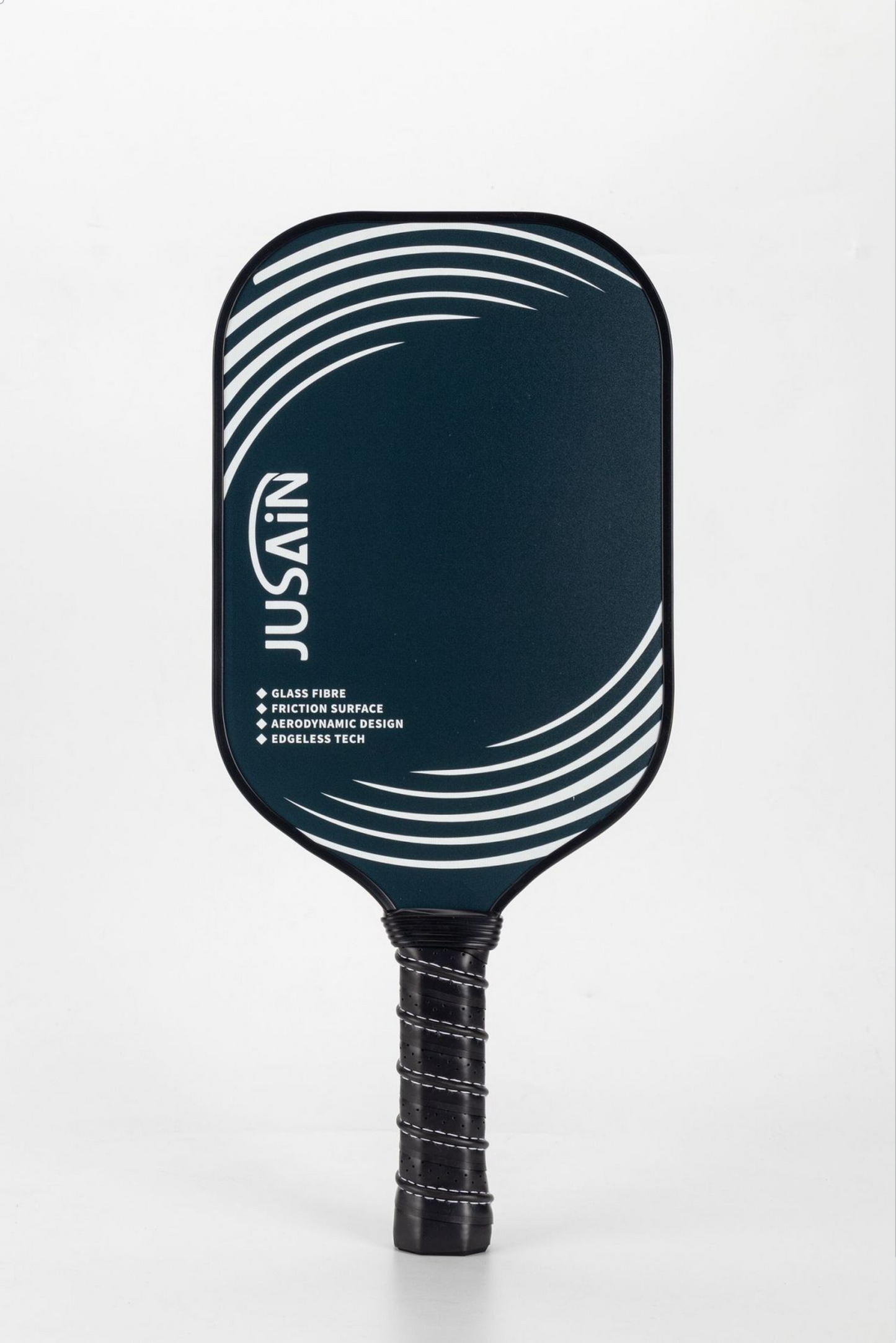 EN: Where to buy pickleball paddles with fluid art. USP: Abstract blue stream patterns.