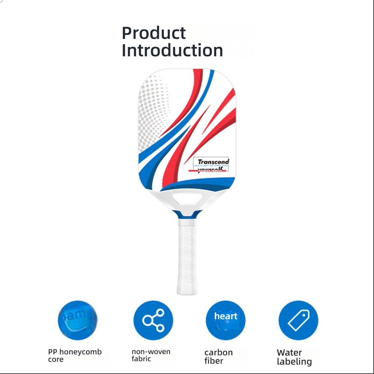 Product intro with PP honeycomb core, explaining what makes a pickleball paddle good.