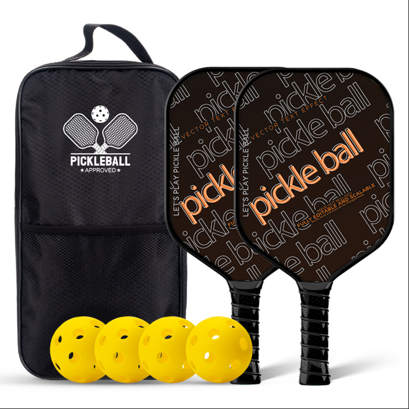 What is the best paddle for pickleball? Xephira typography fashion paddle, combining sport and trend.
