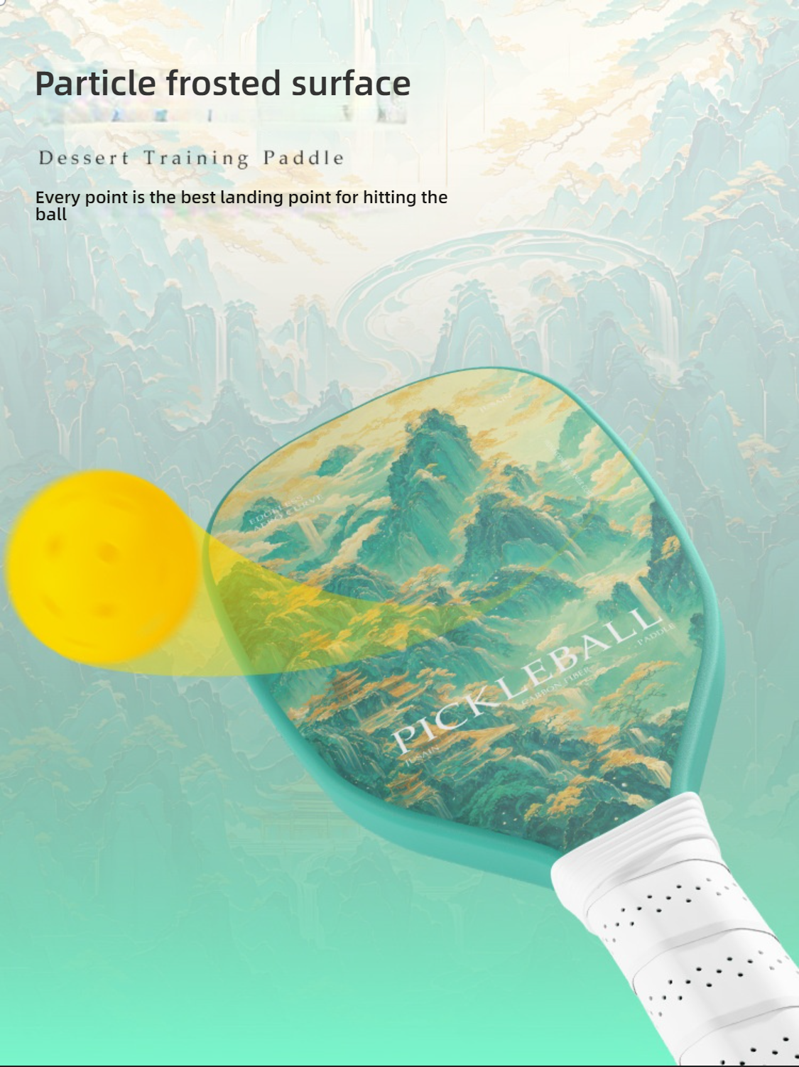 Xephira training paddle hitting a ball. Learn where to buy pickleball paddles that offer the best paddle for pickleball performance.