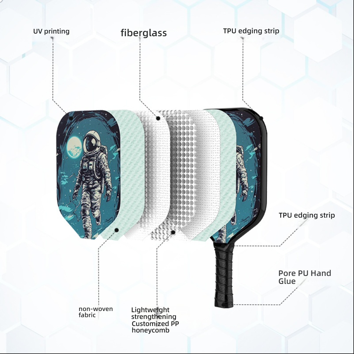 EN: Where to buy pickleball paddles for space fans. USP: Astronaut themed set.