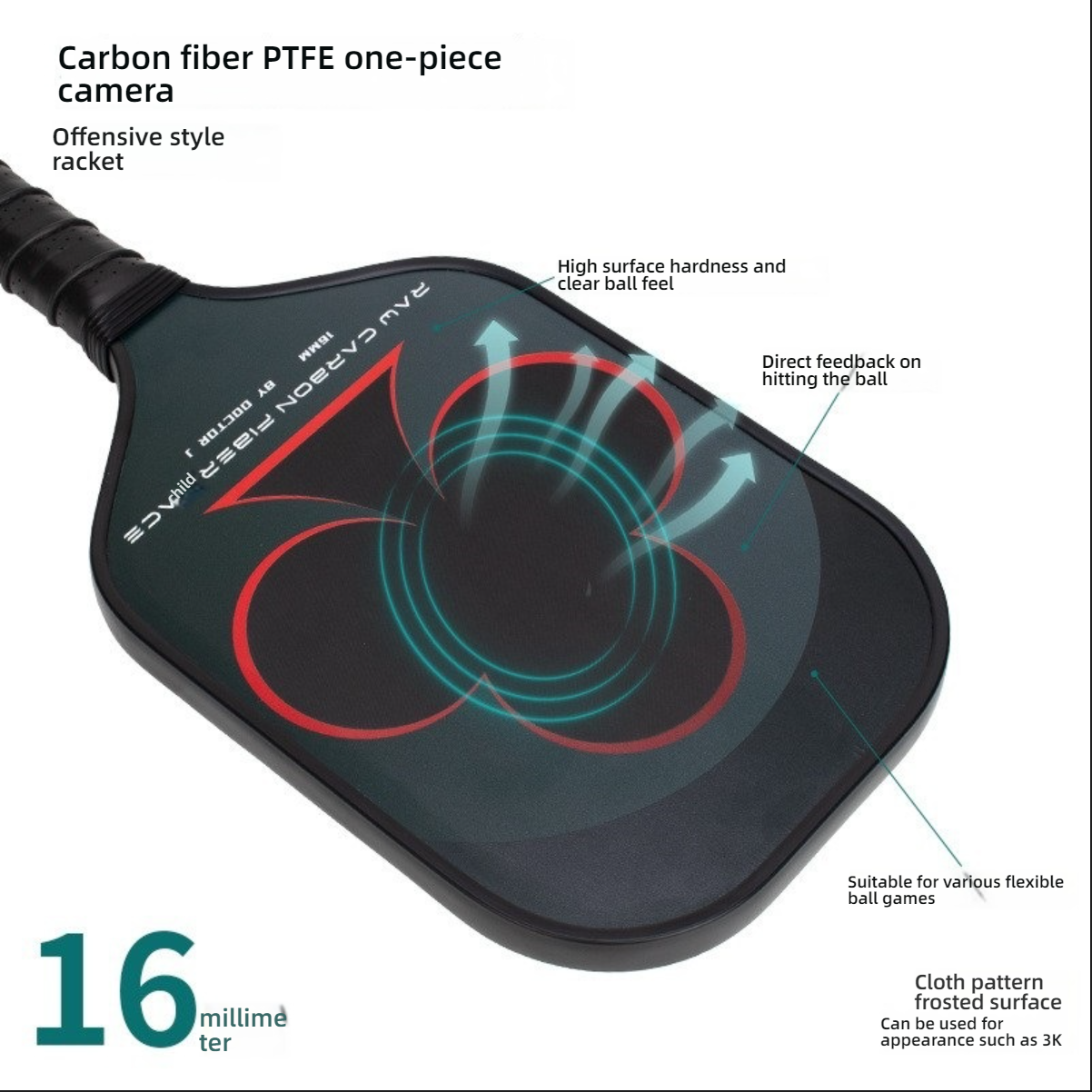 Close-up of Xephira offensive racket. Which pickleball paddle is best for me for clear feel? High surface hardness defines what makes a pickleball paddle good.