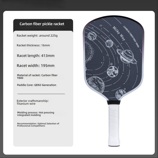 Xephira "Milky Way" T800 racket. What is a good pickleball paddle for beginners who want style? It's the best paddle for pickleball with titanium wire.