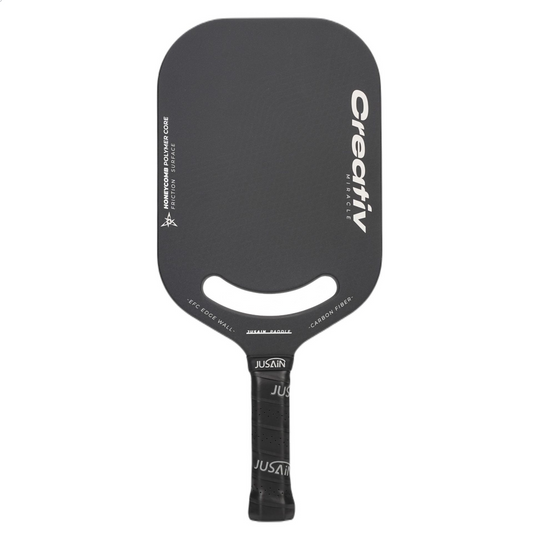 Creativ Miracle 16mm paddle. What is a good pickleball paddle for control? This high-performance gear answers which pickleball paddle to buy.