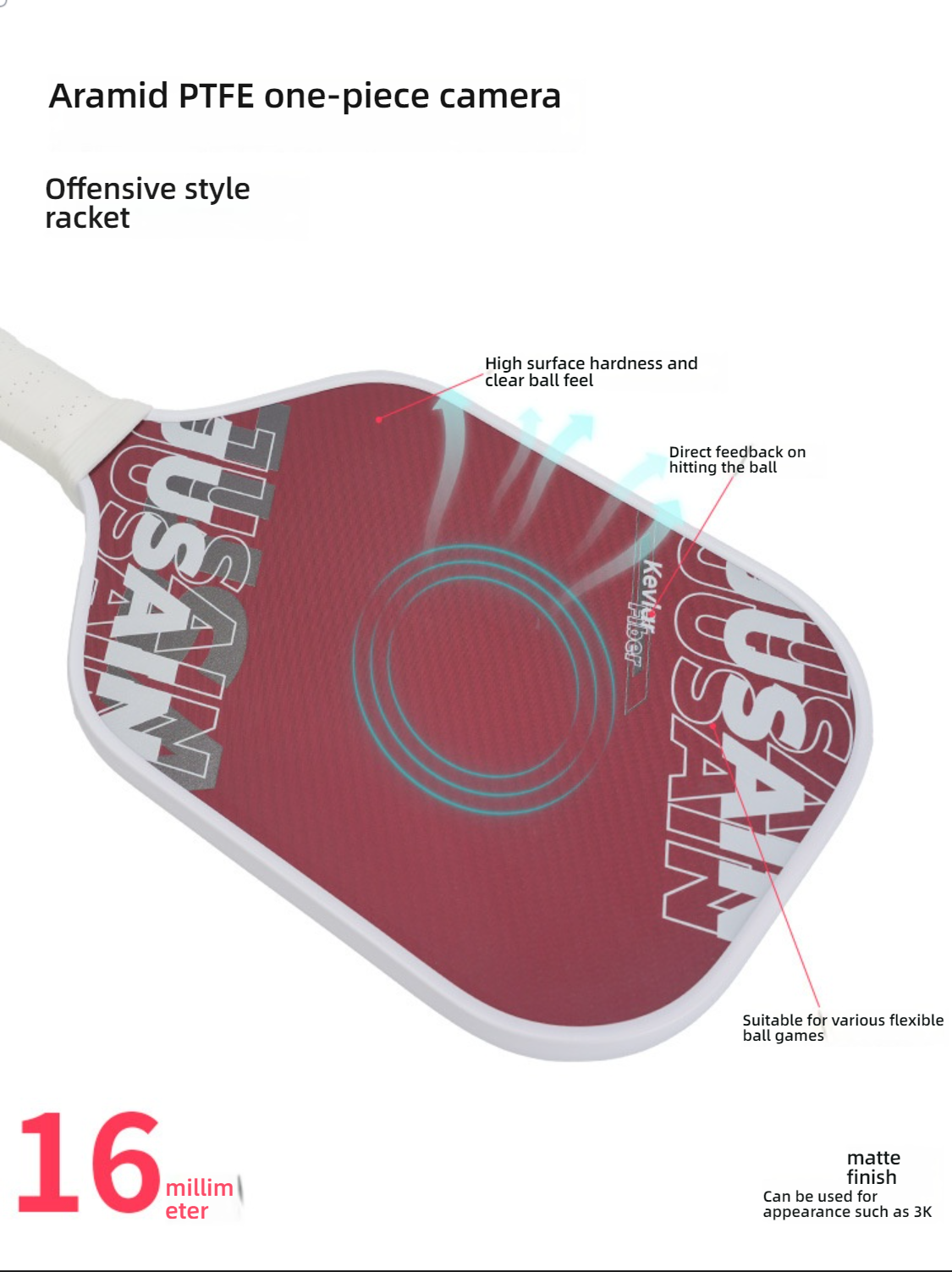 Offensive style with clear ball feel; how to hold a pickleball paddle correctly.