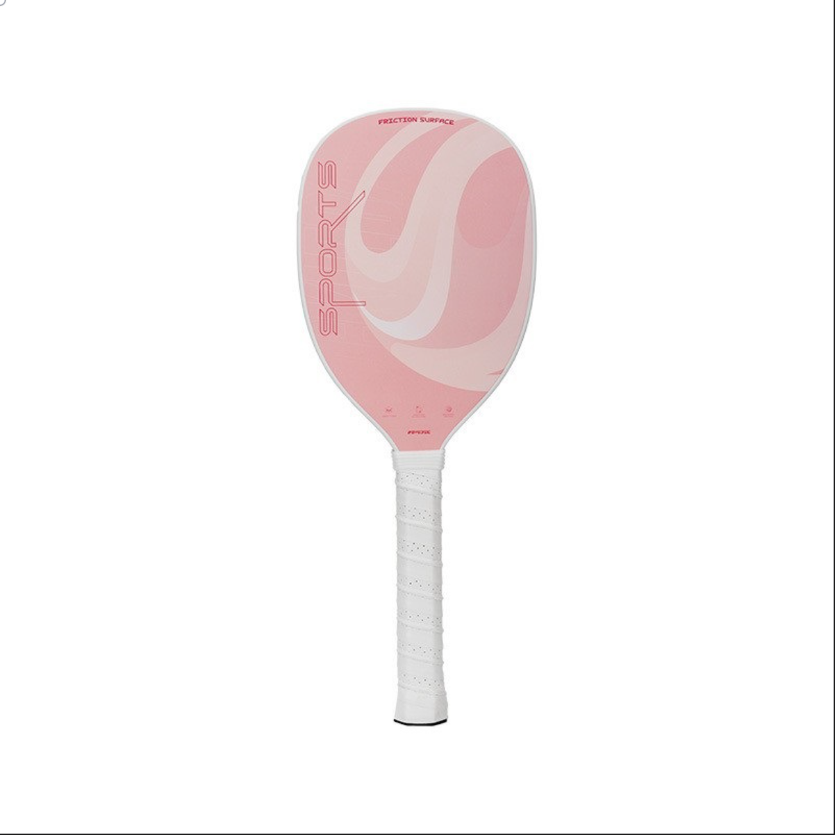 Xephira carbon fiber paddle with pink swirl design. Find out where to buy pickleball paddles that offer style and performance. Ideal for those asking what is a good pickleball paddle for beginners.