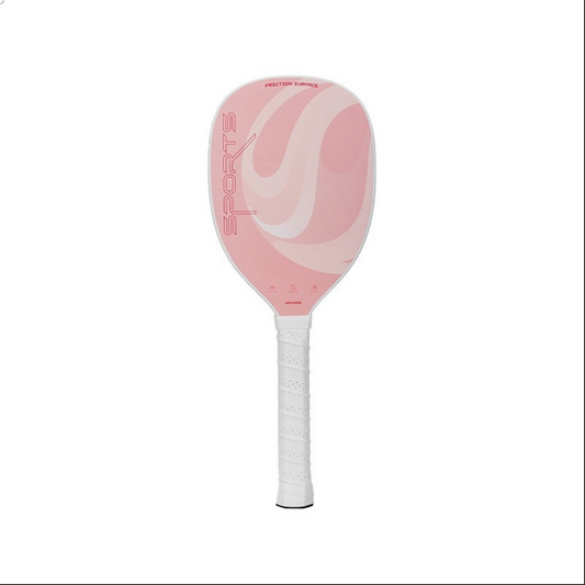 Xephira carbon fiber paddle with pink swirl design. Find out where to buy pickleball paddles that offer style and performance. Ideal for those asking what is a good pickleball paddle for beginners.