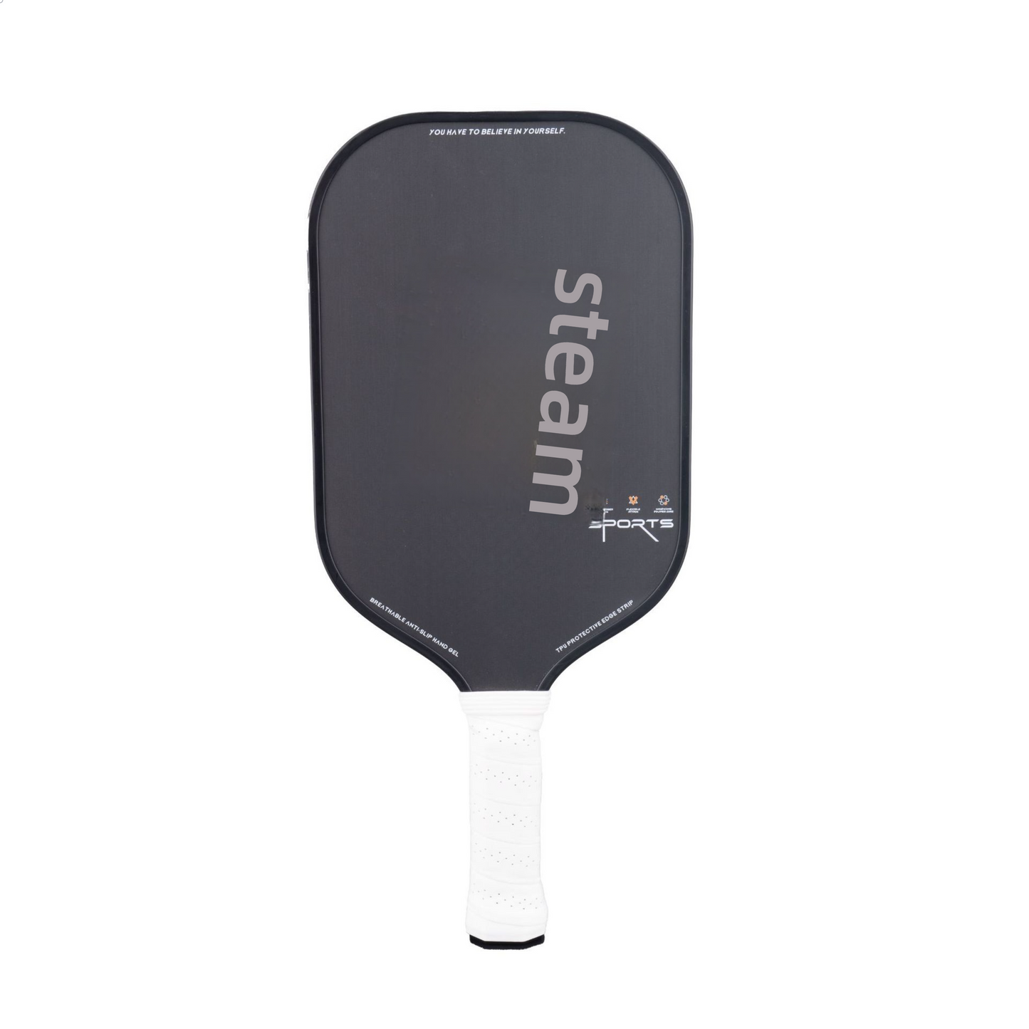Xephira "Steam" paddle showing professional grip. Learn how to hold a pickleball paddle for maximum control and reduced fatigue.