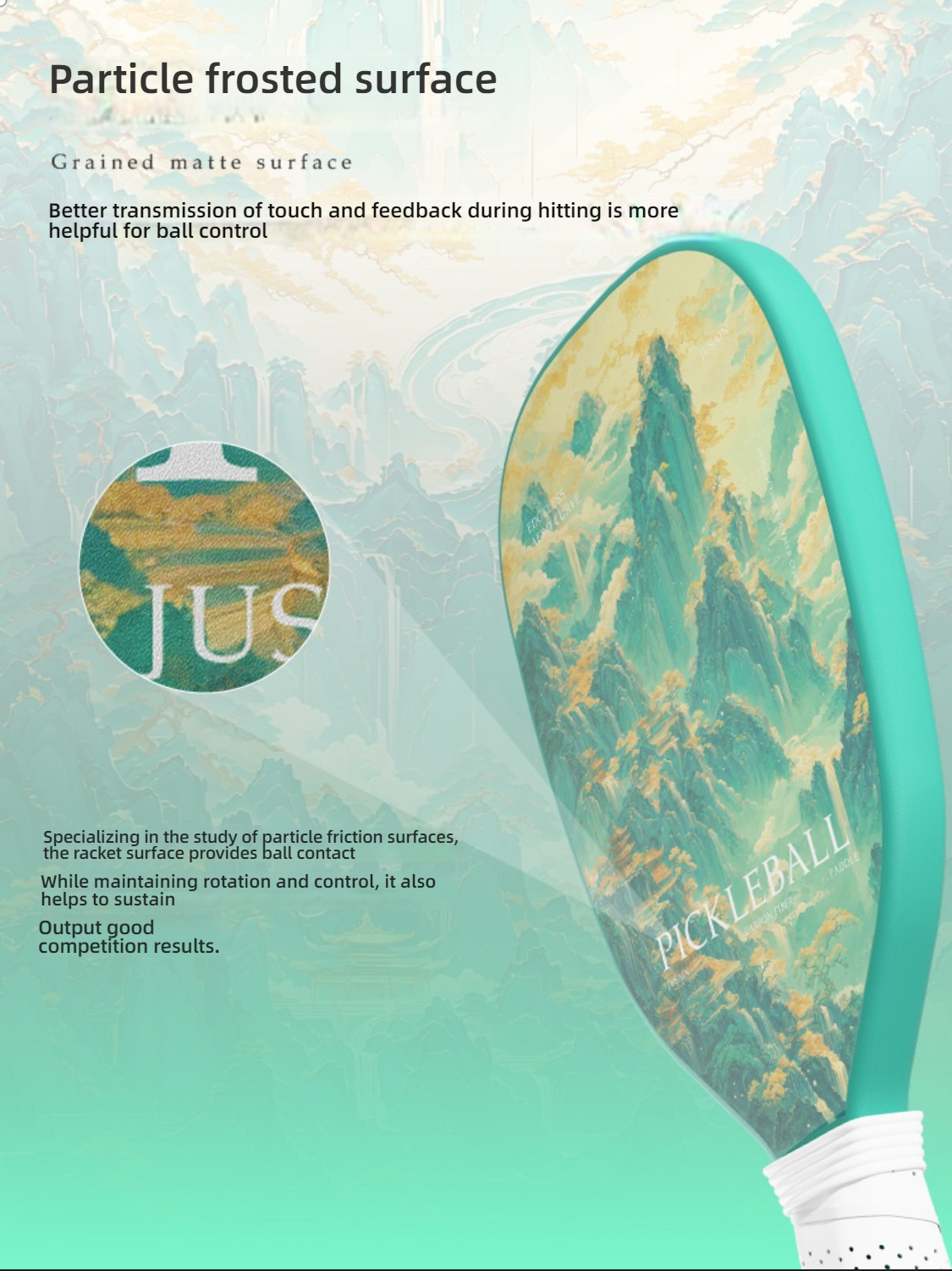 Xephira paddle featuring a granular matte surface for precise control. Discover what material is best for pickleball paddles for superior spin and durability.