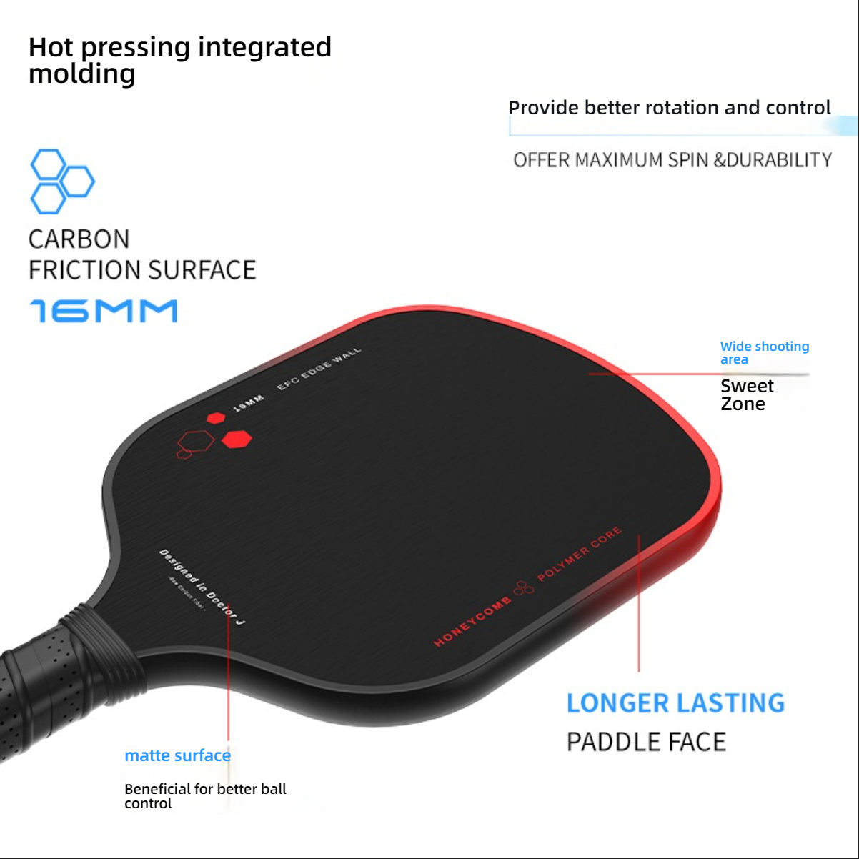 Highlighting the expanded "Sweet Zone" and matte surface, perfect for players seeking what is the best pickleball paddle for beginners.