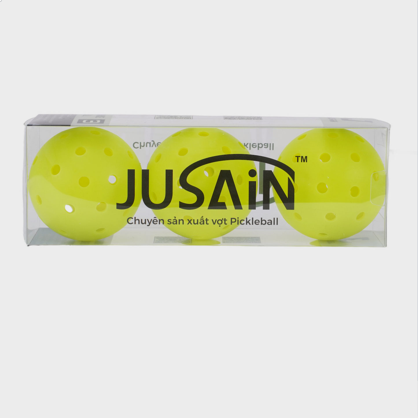 Green PE Rotational Molded Match Ball (3-pack set) with JUSAIN branding (to be replaced with Xephira).