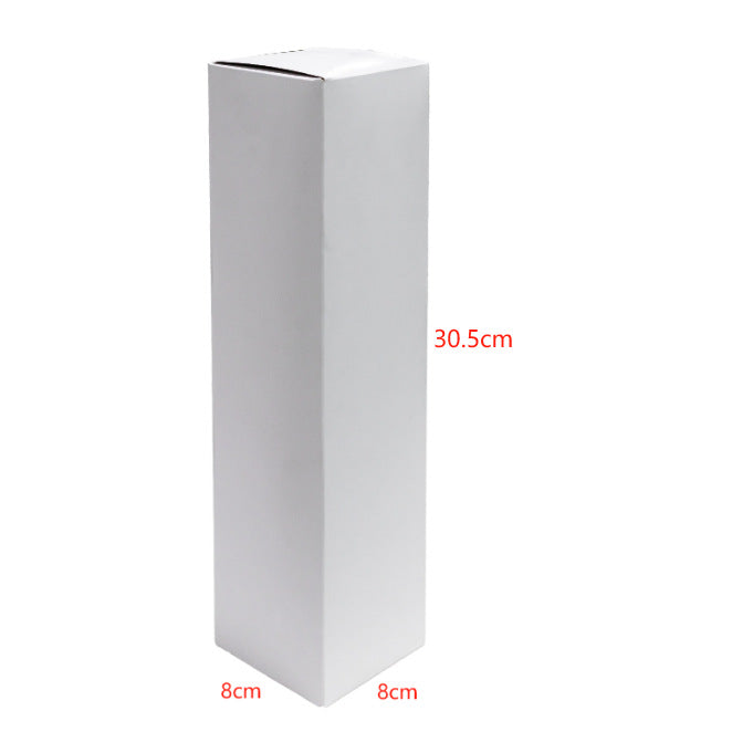 Tall white packaging box for 4 pickleballs (30.5cm). Professional packaging for your new pickleball paddle.