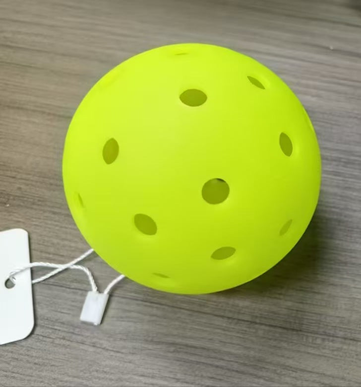 Upgraded PE 40-hole Neon Green competitive pickleball with tag. Where to get pickleball paddles and pro balls.