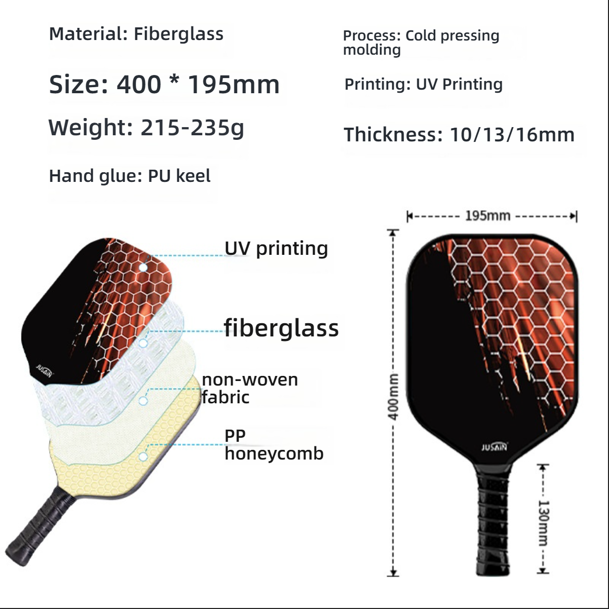 Learn how do i choose a pickleball paddle for beginners. Shows standard 400x195mm specifications.